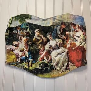 Spoon Jeans The Bird Catcher François Boucher Top Art Size Womens XL